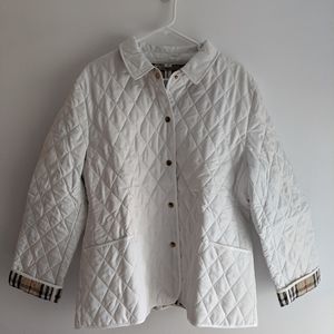 *SOLD* Burberry Quilted Jacket - Chalk